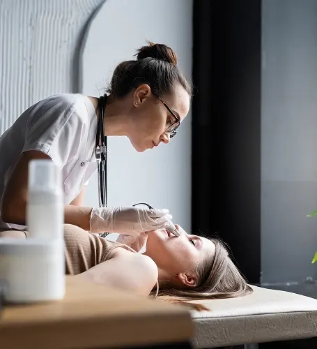 female-doctor-diagnosing-melanoma-body-female-patient